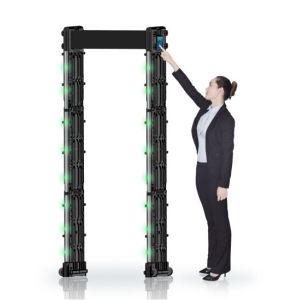 Portable Folding Walk Through Metal Detector 24 detection zones For Sports /