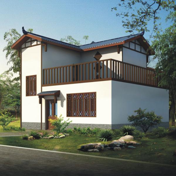 Multi Layer Light Steel Villa House Architectural Design Customized Prefabricate