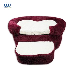 Non Slip Balanced Two Step Dog Stairs Steps Ramp High Density Foam