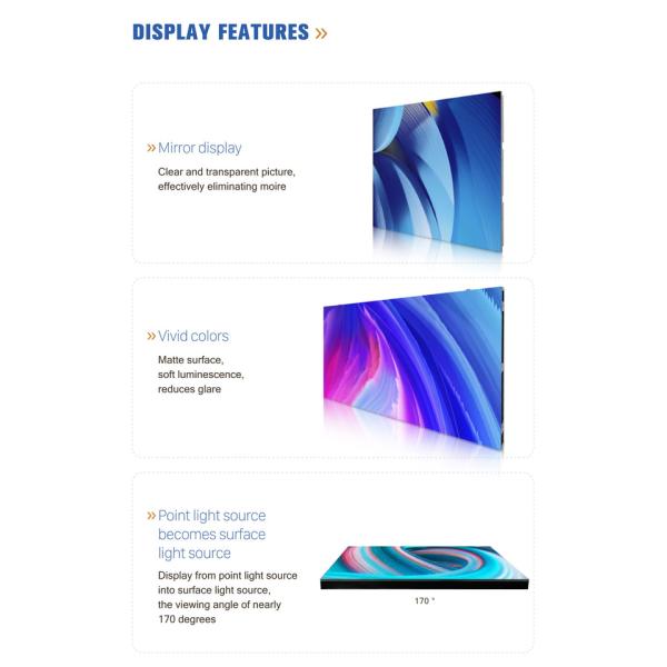 GOB 0.9mm Fine Pixel Pitch LED Display With Surface Waterproof