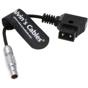 Power Cable For Teradek ARRI 2-Pin-Male To Reverse D-Tap Flexible Braided Cable