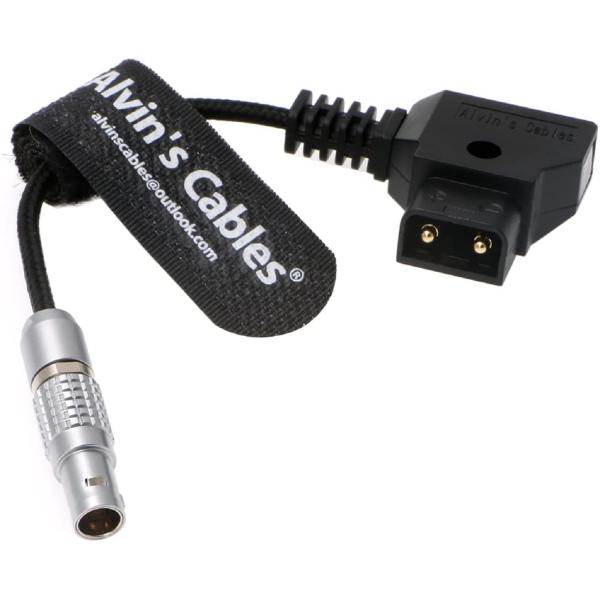 Power Cable For Teradek ARRI 2-Pin-Male To Reverse D-Tap Flexible Braided Cable