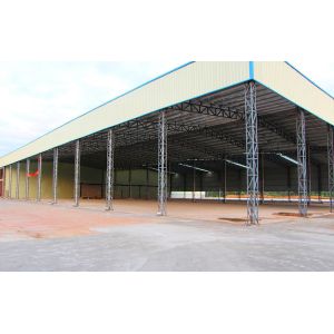 Prefab Light Span Steel Warehouse with Truss Roof