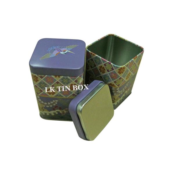 67mm Metal Spice Tins Square Storage Boxes Airtighted Inner Lid Metal Tin Box
