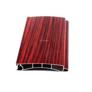 Made In China Hot Sale 6063-T5 Wood Grain Aluminum Roller Shutter Slat Profile