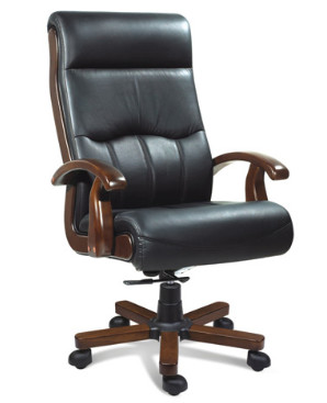 Buy high back office wood manager swivel chair furniture at wholesale prices