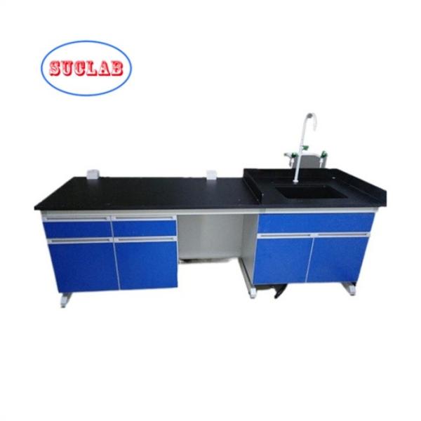 Buy Customizable Chemistry Lab Workbench Design with C-Frame and Multiple Cabinets at wholesale prices
