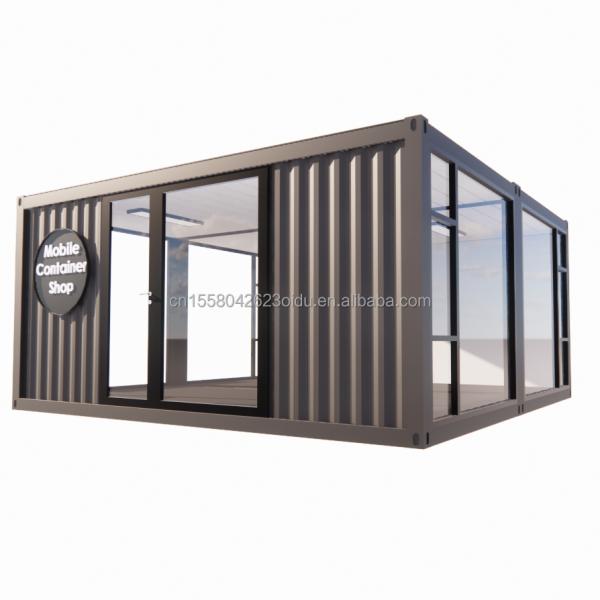2023 Prefabricated Modular Container Houses with Aluminum Alloy Windows and Galvanized Steel Square Tubes
