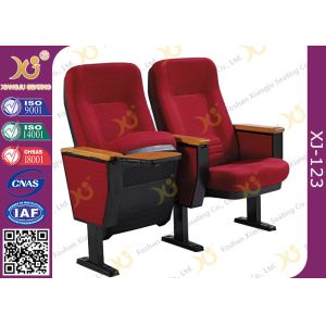 China Audience Solid Rubber Wood Armrest Conference Room Seating Sound Absorption Big Leg on sale