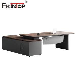 China High-Quality Executive Office Desk in Business Style with Side Cabinet on sale