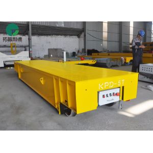 5 Tons Bulk Material Handler Warehouse Tow Cart Electrical With Flat Bed