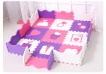 Non-Toxic Eva Puzzle Foam Playmat With Rails New Desgin