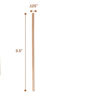 1000 Pack Wooden Bamboo Coffee Stirrers - 5.5 Inch Coffee Stir Sticks