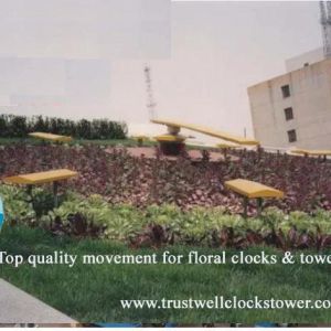 Floral Clocks and Movement Motor 3m 4m 4.5m 5m 6m 7m 12m diameters with marks minute hour second hand & master clock