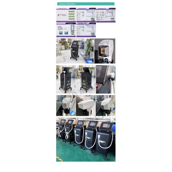 755nm 808nm 1064nm Diode Laser Hair Removal Machine 10HZ