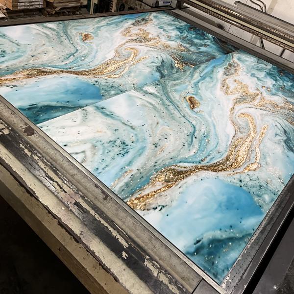 4*8 Ft UV PVC Marble Sheet Waterproof Hot Stamping/3D Printed Indoor Panels UV Boards