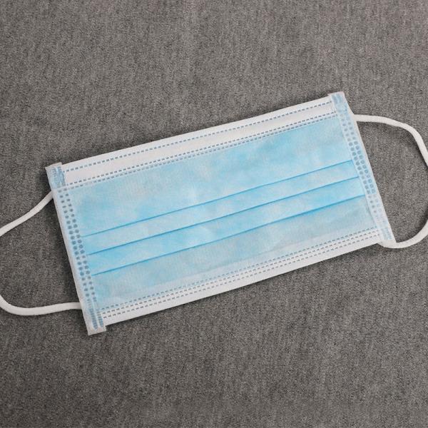 Blue Disposable Face Mask Antivirus 3 Ply Non - Woven OEM Available Low Breathing Resistance