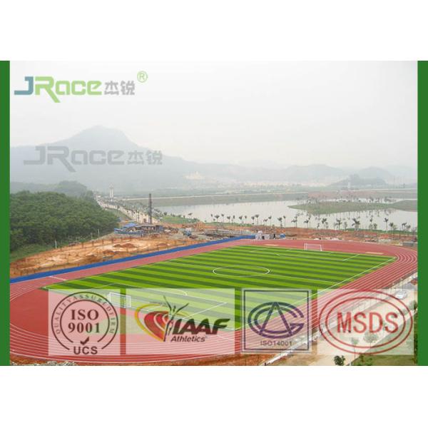 Buy 13MM Polyurethane Track Surface Synthetic Rubber Binder , Spray Track Structure at wholesale prices