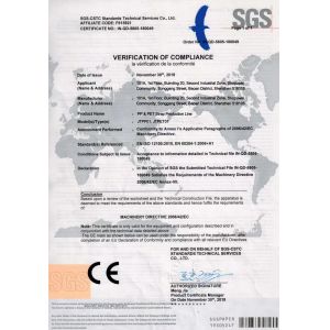 SHENZHEN JIATUO PLASTIC MACHINERY CO.,LTD Certifications