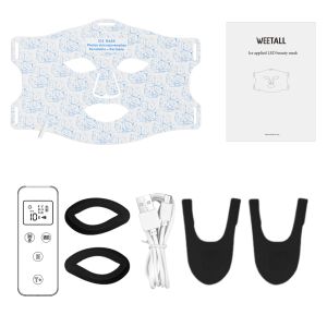 Quality 276pcs LED Quantity Blue Yellow Red Light Therapy Mask with Gel for Post Procedure Recovery and Sensitive Sun-Damaged Skin for sale