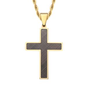 Stainless Steel Cross Pendant Mens Cross Necklace Christian Jewelry Special