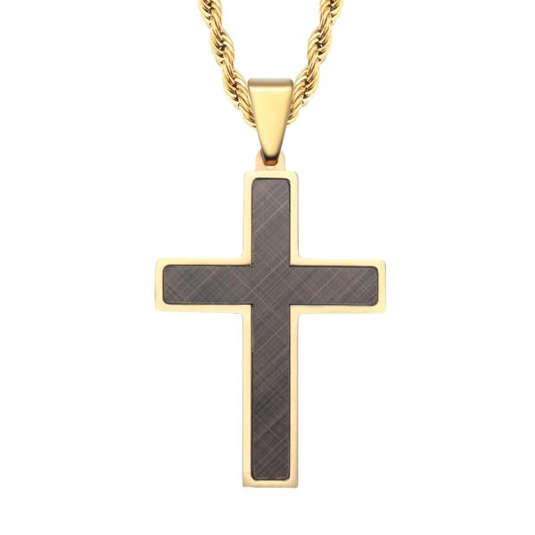 Stainless Steel Cross Pendant Mens Cross Necklace Christian Jewelry Special