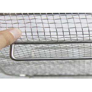 Medical Disinfection Stainless Steel Wire Mesh Baskets SGS MSDS Certification