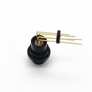 Black Fischer Cable Connector PCB Mounted Right Angle DBPC102A054