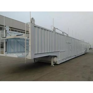 60T 12 Tire Car Hauler Carrier Truck Trailer With Security Initiative Protection