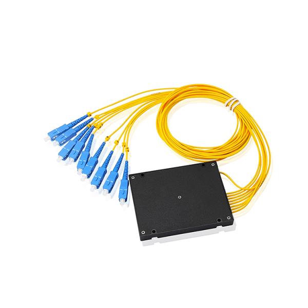 SC UPC Fiber Optic PLC Splitter 1X16 ABS Box Blue FTTH Fiber Optic Cable Splitter