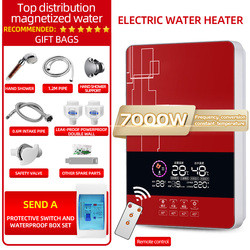 Hotel Electric Mini Tankless Shower Water Heater 7000W Wall Mounted