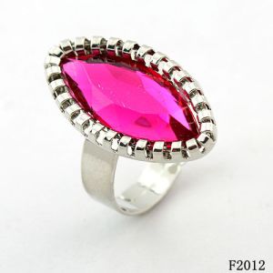 Unisex Custom Color Western Jewelry Rings with Clear Crystal for Party