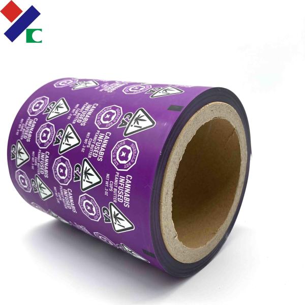 Candy Chocolate Bar Packaging Printed Bopp Plastic Film Roll 30micron