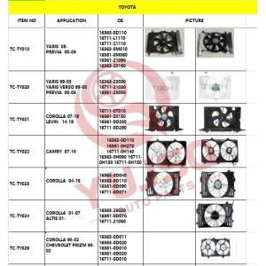 12V Toyota Hilux Radiator Fan OEM 64401-02D50 48066-29215