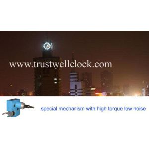 China watch movement motor/mechanism for outdoor tower clocks illuminated on marks and clock hands on sale