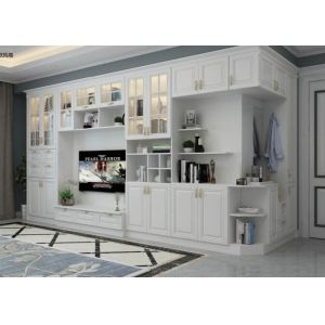 40cm Melamine Bedroom Living Room TV Shelves Stand With Drawers
