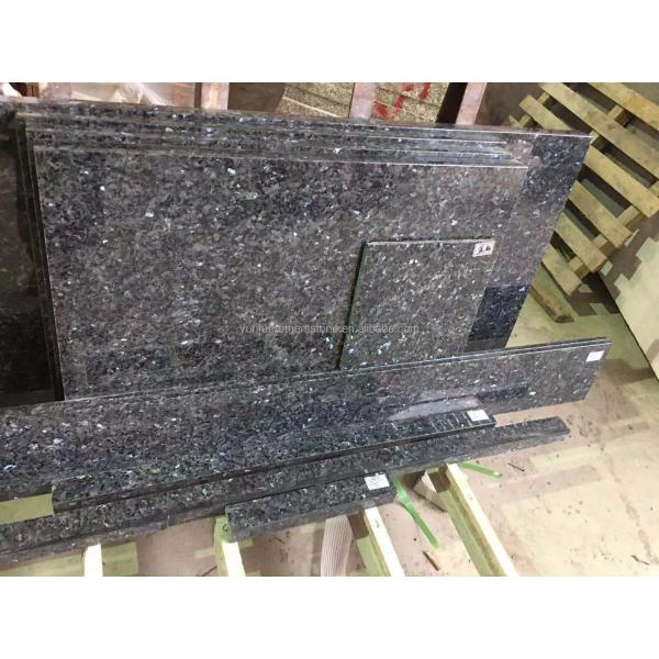 Modern Blue Granite Stone Slabs Prices for Natural Blue Pearl Countertop Renovation