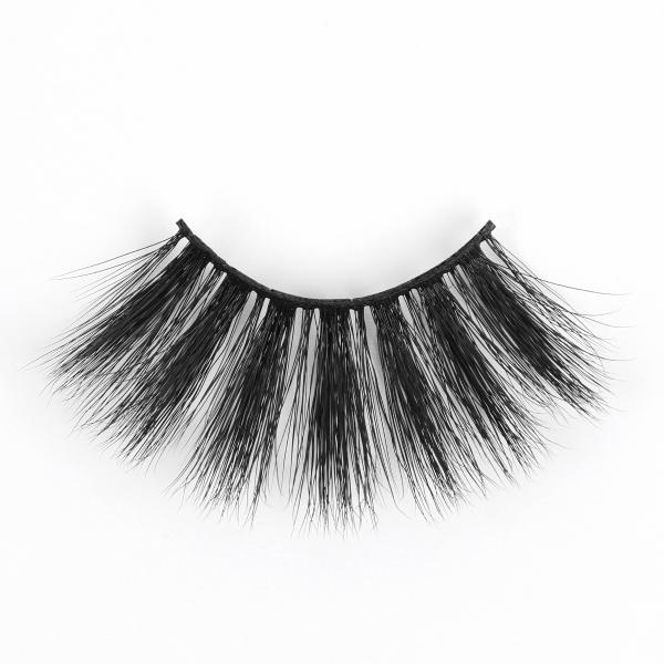Black 3D Cruelty Free False Lashes , 25mm Vegan Fake Eyelashes