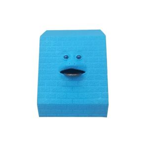 Sensor Control Smiley Face Piggy Bank Money Saving Box 4 " Pink Blue Color