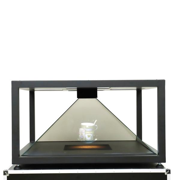 Buy Outdoor 120X120cm Pyramid Hologram Glass Display 350cd/M2 Holo Box at wholesale prices