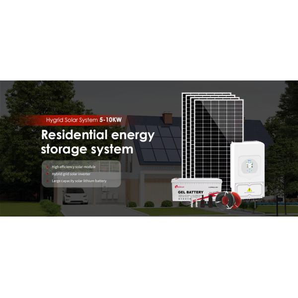 MPPT Controller Included 5000W Solar Panel Complete Set for 10000W Hybrid System