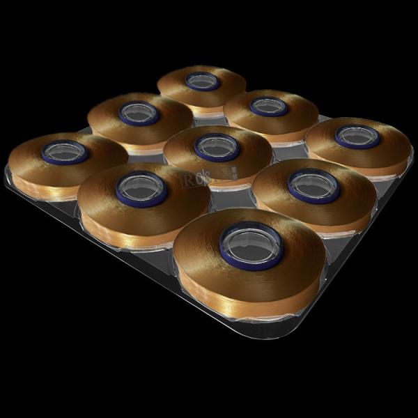 Buy Customized Disposable Plastic Transparent 9 Holes Yarn Wrapped Tray at wholesale prices