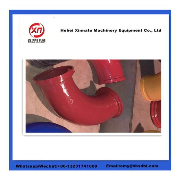 R275x90D Cast Concrete Pump Elbow Single Wall Twin Wall 20# Concrete Pump Pipe Bend