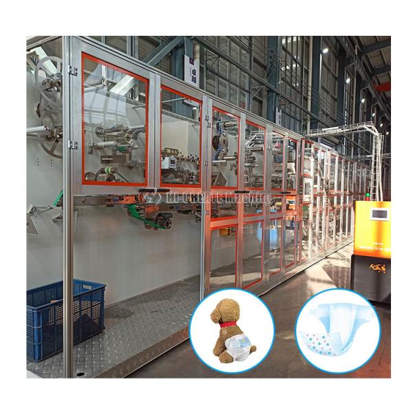 Buy Full Automatic Production Dog Diaper Making Machine 300-400 Pcs/Min at wholesale prices