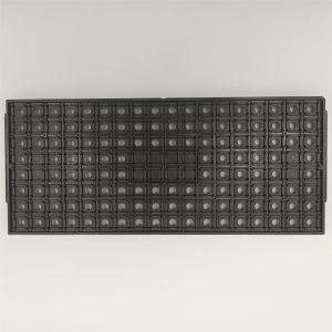 Heat Resistant PES Black JEDEC Trays For IC Chip SGS Certified
