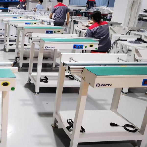 1.5 Meter Single Rail Normal Smt Pcb Conveyor 460mm Max Width Motorized Rail