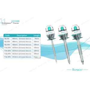 5mm Optical Trocar Disposable Laparoscopic Trocars for Minimally Invasive