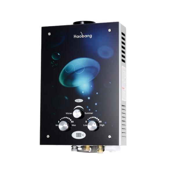 Buy 6L LPG Instant Gas Water Heater Glass Panel Wall Mounted at wholesale prices