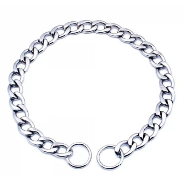 Double Triple Pets Choke Chain Dog Training Metal Choke Chain Collar With Welded Ring