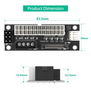 Computer Power Supply ATX 24PIN to Molex SATA 15Pin ATX 6Pin Power Connector